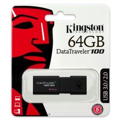 USB Kingston Technology Hi-Speed 100 G3 USB 3.0, 64 GB